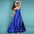 Elegant A-line Sweetheart Neckline Strapless Floor-length Satin Beading Evening Dress